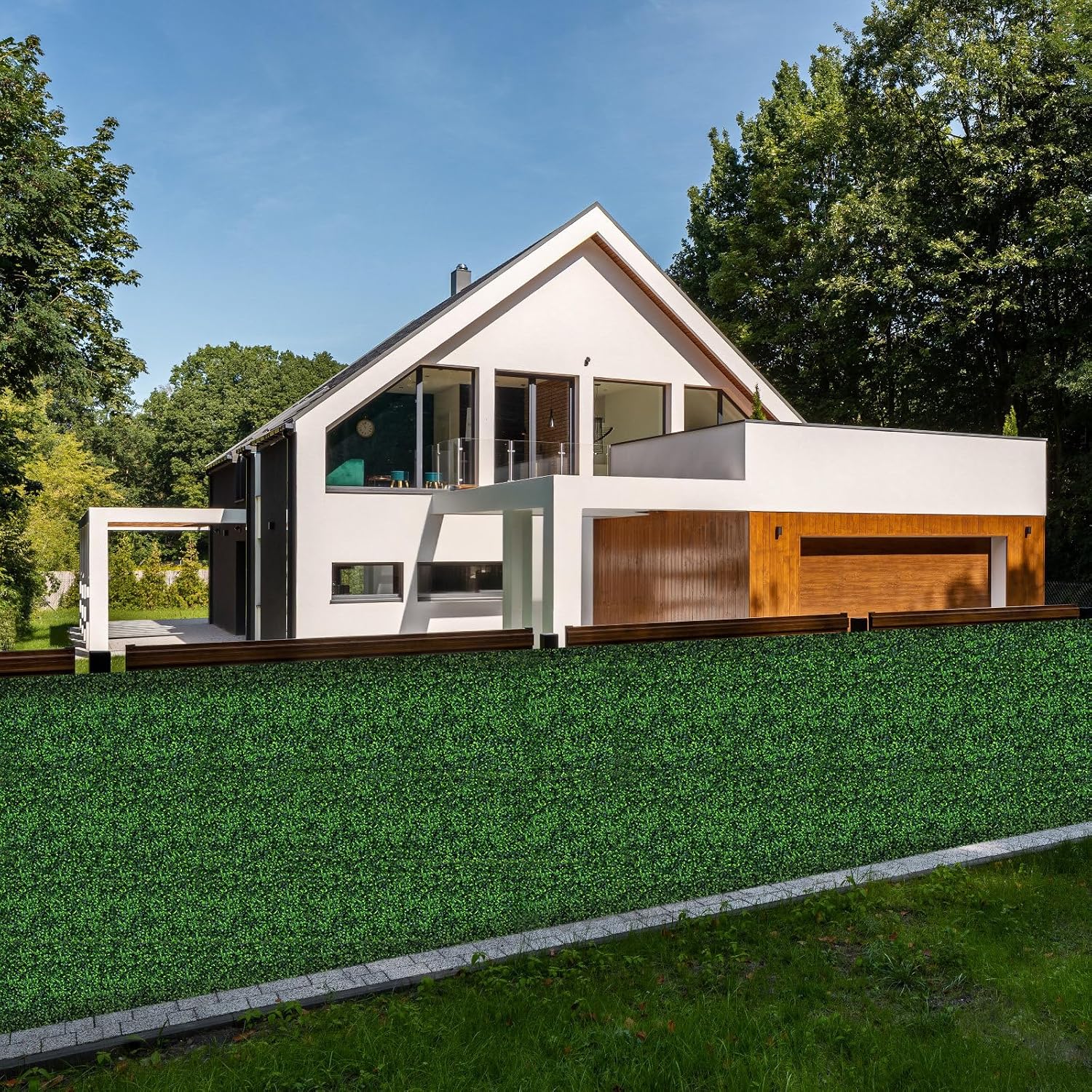 24-Piece Artificial Boxwood Panels