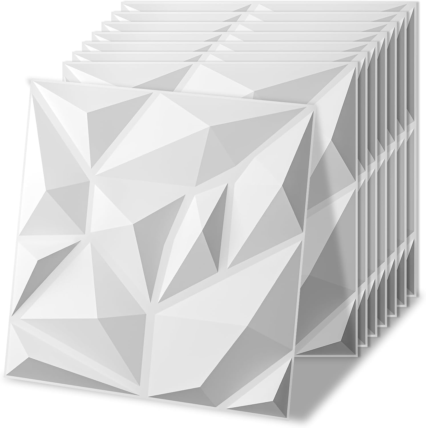 White PVC 3D Wall Panels